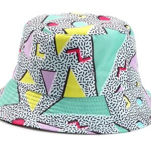 Reversible Bucket Hat 90s print